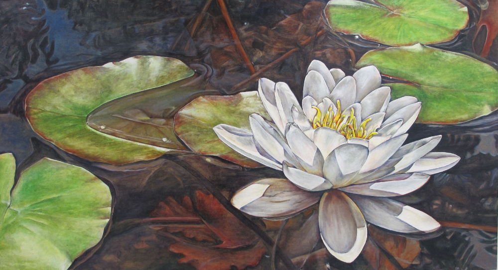 Seerose, 180x100cm, 2023